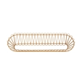 Boho Chic Panama Wall Shelf in Metal and Rattan Promotion