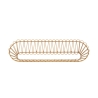 Boho Chic Panama Wall Shelf in Metal and Rattan Promotion