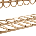 Boho Chic Panama Wall Shelf in Metal and Rattan Sale