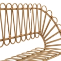 Boho Chic Panama Wall Shelf in Metal and Rattan Discounts