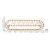 Boho Chic Panama Wall Shelf in Metal and Rattan Bulk Discounts