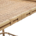 Panama Metal and Rattan Serving Cart with Bottle Holder Catalog