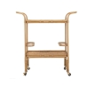 Panama Metal and Rattan Serving Cart with Bottle Holder Discounts