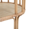 Boho Chic Entryway Console Table with 3 Shelves in Metal and Rattan - Panama Bulk Discounts