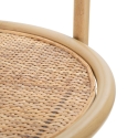 Round Corner Bookshelf in Rattan and Metal, 4 Shelves - Panama Discounts