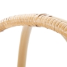 Round Corner Bookshelf in Rattan and Metal, 4 Shelves - Panama Catalog
