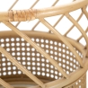 Set of 2 Round Metal and Rattan Plant Stands Panama Discounts