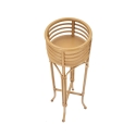 Panama Stand Round Plant Pot Holder with Metal and Rattan Base Offers