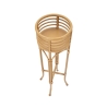 Panama Stand Round Plant Pot Holder with Metal and Rattan Base Offers