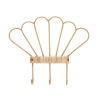 Wall-Mounted Metal and Rattan Coat Rack with 3 Hooks, Panama Promotion