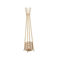 Panama Rattan Floor Coat Rack with Umbrella Holder 49x175cm Promotion