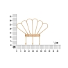 Wall-Mounted Metal and Rattan Coat Rack with 3 Hooks, Panama Catalog
