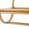 Panama Metal and Rattan Wall Shelf with Hanging Rod Discounts