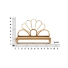 Panama Metal and Rattan Wall Shelf with Hanging Rod Model