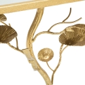 Tisty Square Metal Coffee Table with Gold Finish and Mirrored Top Discounts