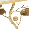 Tisty Square Metal Coffee Table with Gold Finish and Mirrored Top Discounts