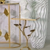 Tisty Square Metal Coffee Table with Gold Finish and Mirrored Top On Sale