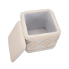 Damask Fabric Square Storage Ottoman 40x40cm Discounts