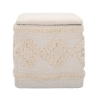 Damask Fabric Square Storage Ottoman 40x40cm Sale