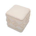 Damask Fabric Square Storage Ottoman 40x40cm Catalog