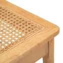Set of 2 Wooden Kitchen Chairs with Woven Rattan Seat Japan Choice Of