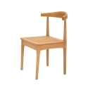 Set of 2 Wooden Kitchen Chairs with Woven Rattan Seat Japan Discounts