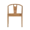 Set of 2 Wooden Kitchen Chairs with Woven Rattan Backrest Japan Offers