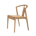 Set of 2 Wooden Kitchen Chairs with Woven Rattan Backrest Japan Discounts