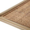 Panama Round Wall-Mounted Metal and Rattan Bookshelf with 4 Shelves Bulk Discounts