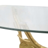 Tisty Gold Metal Wall Shelf with Glass Top Bulk Discounts
