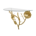 Tisty Gold Metal Wall Shelf with Glass Top Promotion