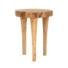 Handcrafted Teak Wood Stool in Natural Ethnic Style Kursi Promotion
