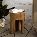 Handcrafted Teak Wood Stool, Ethnic Style Stold On Sale