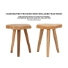Handcrafted Teak Wood Stool, Ethnic Style Budut Model