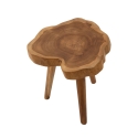 Handcrafted Teak Wood Stool, Ethnic Style Budut Bulk Discounts