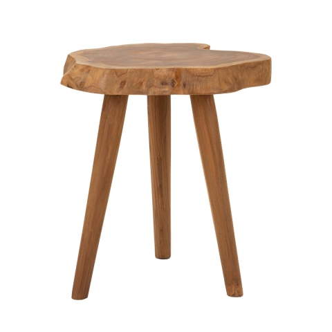 Handcrafted Teak Wood Stool, Ethnic Style Budut Promotion