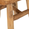 Handcrafted Teak Wood Stool, Rustic Ethnic Style Sel Catalog