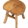 Handcrafted Teak Wood Stool, Rustic Ethnic Style Sel Discounts