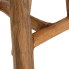 Sel Slim Teak Wood Stool, Ethnic Natural Design Choice Of