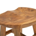 Sel Slim Teak Wood Stool, Ethnic Natural Design Model