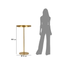 Round Gold Metal High Table 51x100cm Doha Bulk Discounts