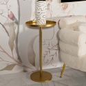 Round Gold Metal High Table 51x100cm Doha On Sale