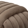 Softy Modern Velvet Padded Woven Design Pouf 