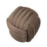 Softy Modern Velvet Padded Woven Design Pouf 