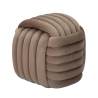 Softy Modern Velvet Padded Woven Design Pouf 