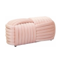 Modern Velvet Woven Bench Pouf 90x45x45cm Softy Cost