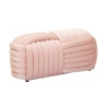 Modern Velvet Woven Bench Pouf 90x45x45cm Softy Cost