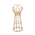 Boho Chic Panama Tower Metal and Rattan Plant Stand On Sale