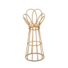 Boho Chic Panama Tower Metal and Rattan Plant Stand On Sale