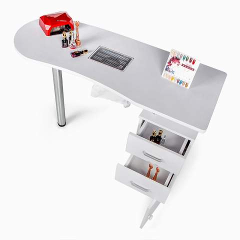 Manicure and nail reconstruction table with vacuum cleaner and drawers Adeam Promotion